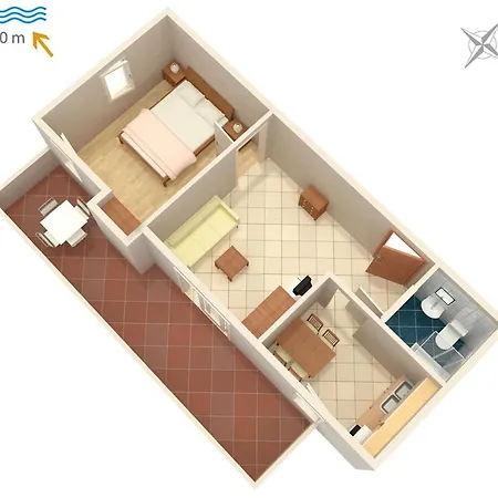 With A Parking Space Karigador, Novigrad - 2534 Apartament Karigador